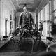 Franklin D. Roosevelt scuttles his way to the Capitol Building to address the attack on Pearl Harbor on December 8, 1941.
